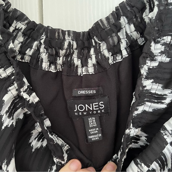 Jones New York dresses size 14 women’s US black and white dress - Picture 3 of 11